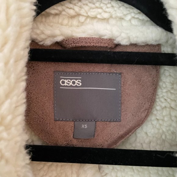 Faux Shearling/Sherpa Jacket in Camel - Picture 2 of 2